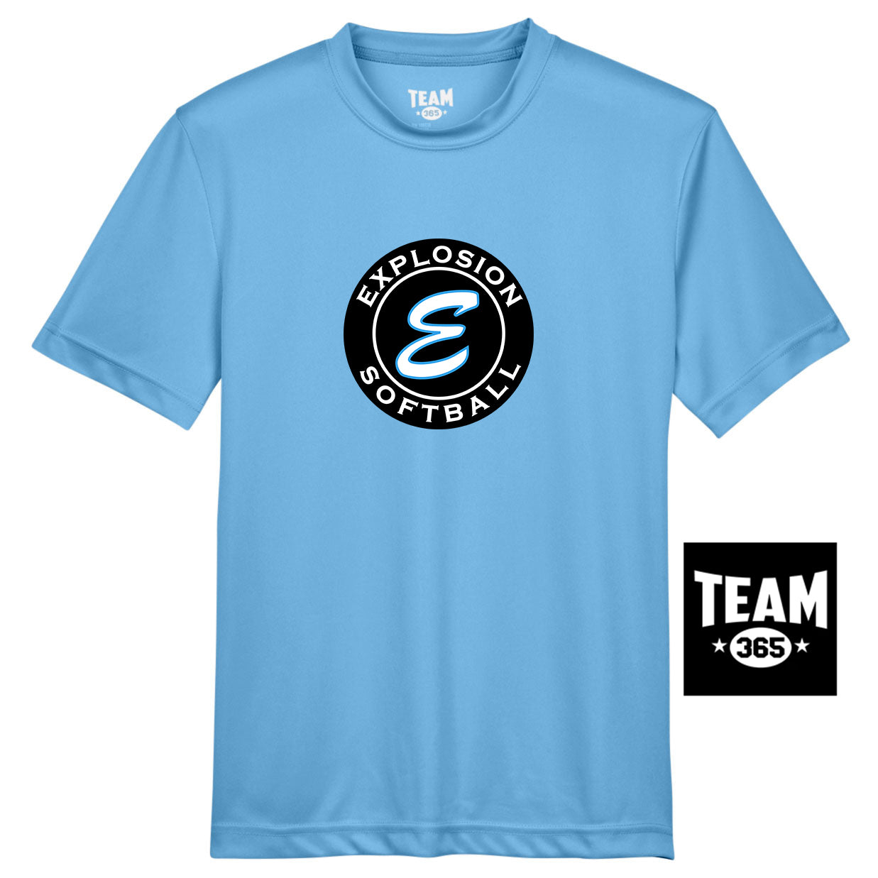 Team 365 TT11Y Youth Zone Performance T-Shirt - Explosion Softball