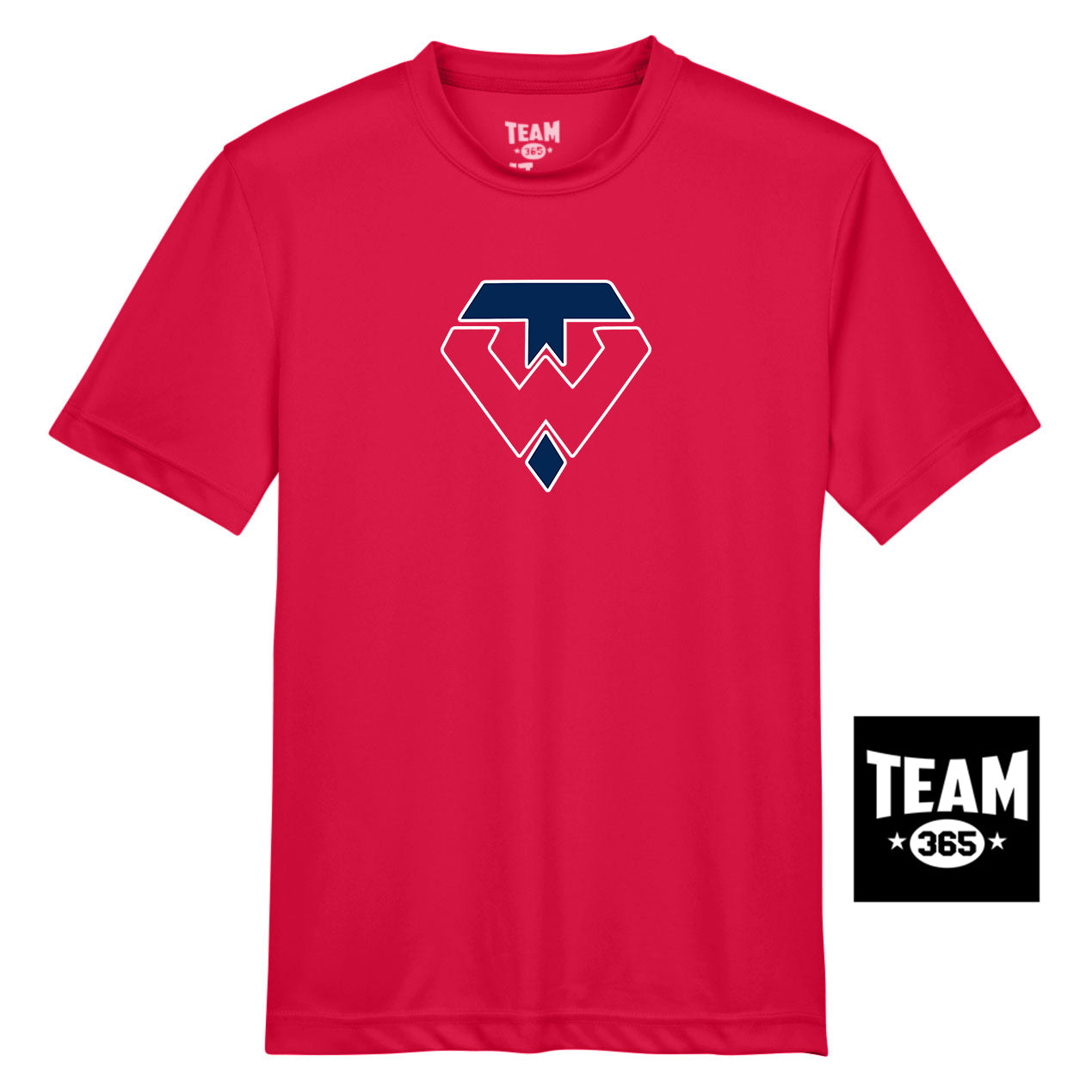 Team 365 TT11Y Youth Zone Performance T-Shirt - Tampa Warriors Baseball