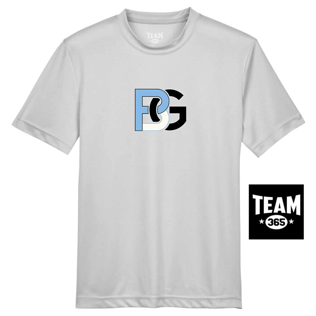 Team 365 TT11Y Youth Zone Performance T-Shirt - Lightning Baseball