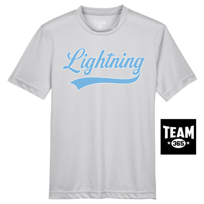 Team 365 TT11Y Youth Zone Performance T-Shirt - Lightning Baseball