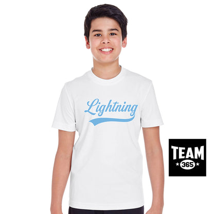 Team 365 TT11Y Youth Zone Performance T-Shirt - Lightning Baseball