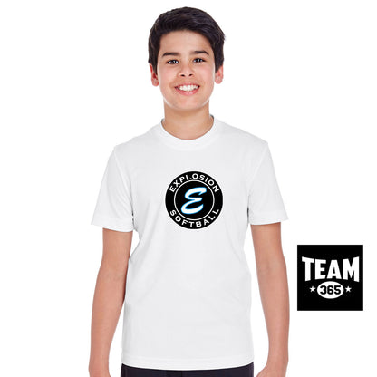 Team 365 TT11Y Youth Zone Performance T-Shirt - Explosion Softball