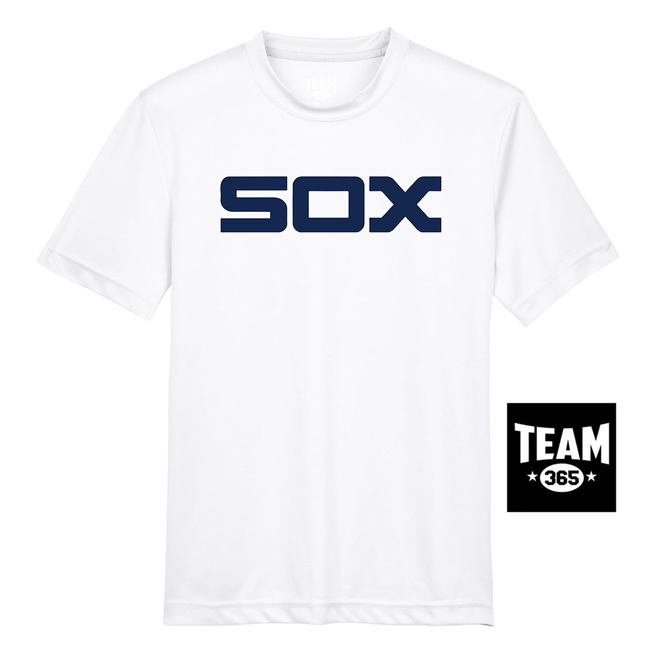 Team 365 TT11Y Youth Zone Performance T-Shirt - Blue Sox