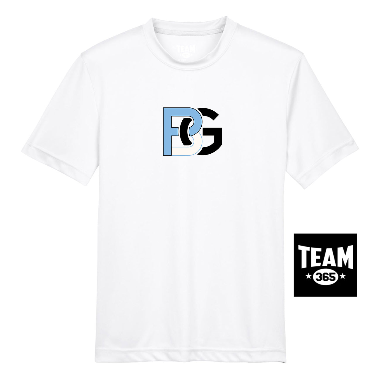 Team 365 TT11Y Youth Zone Performance T-Shirt - Lightning Baseball