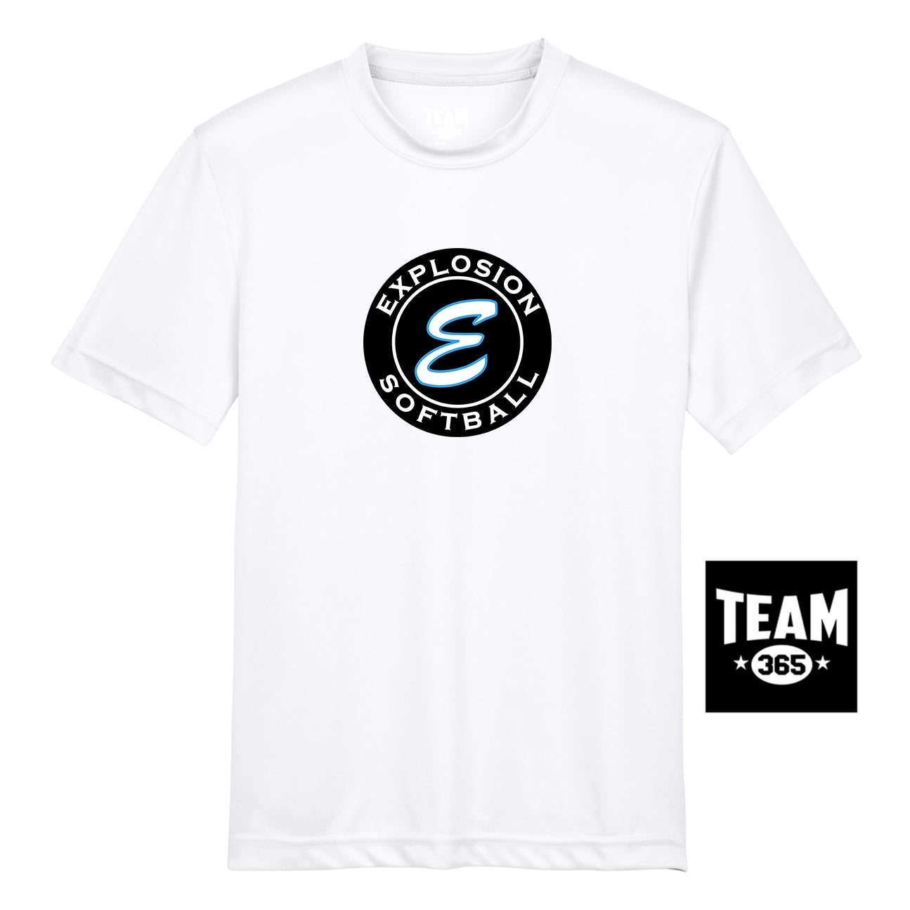 Team 365 TT11Y Youth Zone Performance T-Shirt - Explosion Softball