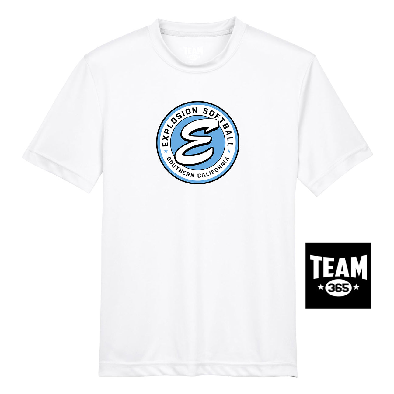 Team 365 TT11Y Youth Zone Performance T-Shirt - Explosion Softball