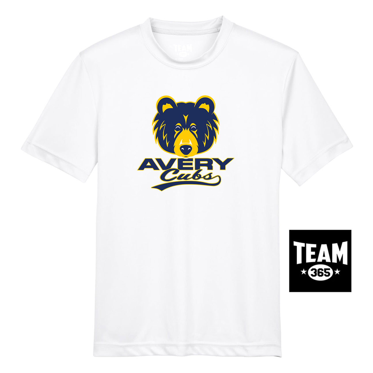 Team 365 TT11Y Youth Zone Performance T-Shirt - Avery Cubs