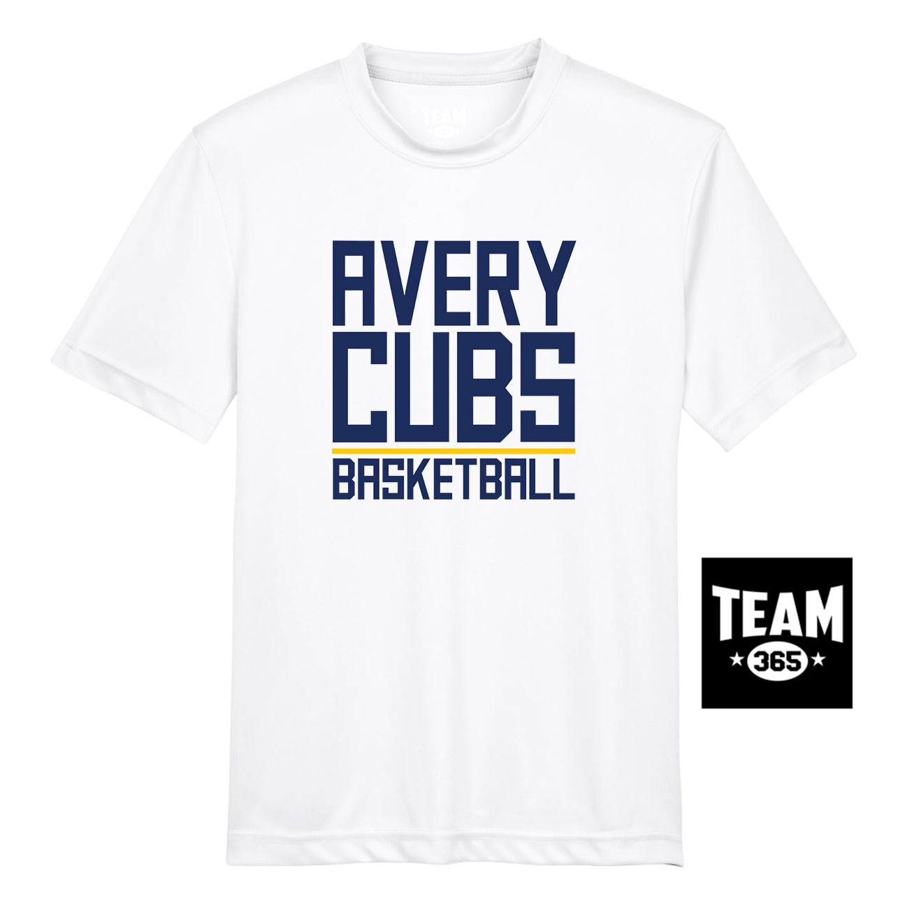 Team 365 TT11Y Youth Zone Performance T-Shirt - Avery Cubs