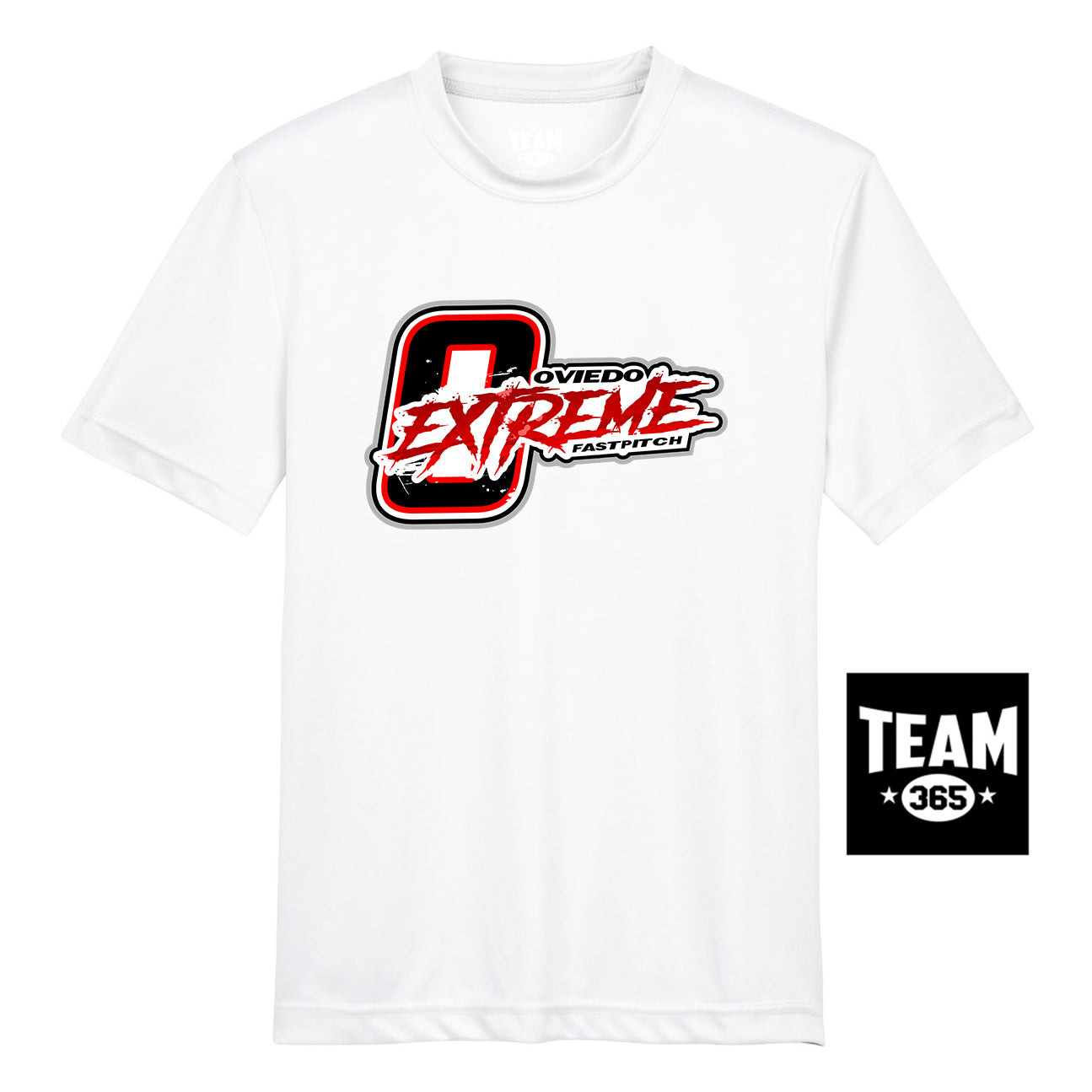 Team 365 TT11Y Youth Zone Performance T-Shirt - Oviedo Extreme Softball
