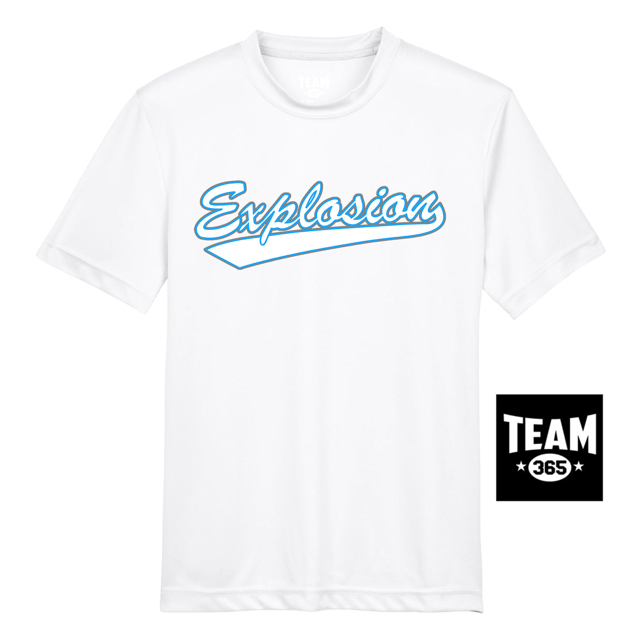 Team 365 TT11Y Youth Zone Performance T-Shirt - Explosion Softball