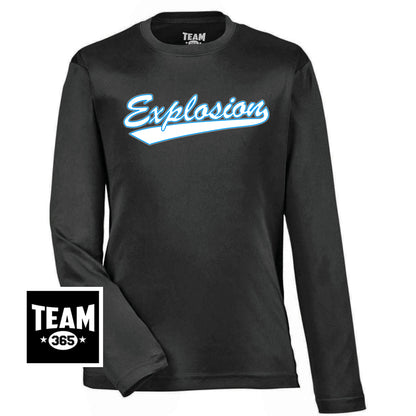 Team 365 TT11YL Youth Zone Performance Long-Sleeve T-Shirt - Explosion Softball