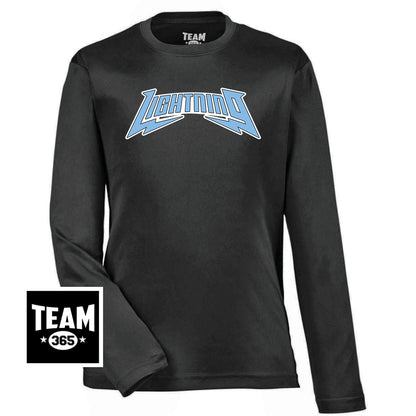 Team 365 TT11YL Youth Zone Performance Long-Sleeve T-Shirt - Lightning Baseball