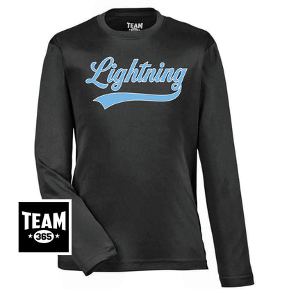 Team 365 TT11YL Youth Zone Performance Long-Sleeve T-Shirt - Lightning Baseball
