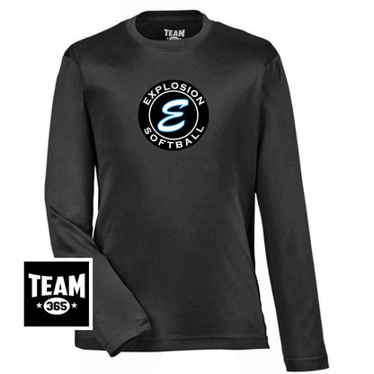 Team 365 TT11YL Youth Zone Performance Long-Sleeve T-Shirt - Explosion Softball