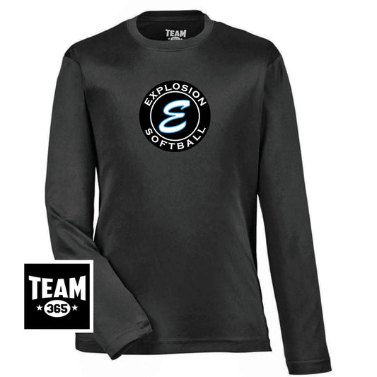Team 365 TT11YL Youth Zone Performance Long-Sleeve T-Shirt - Explosion Softball