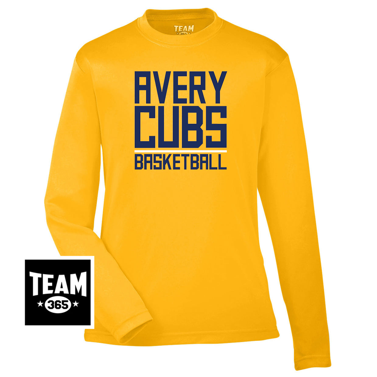 Team 365 TT11YL Youth Zone Performance Long-Sleeve T-Shirt - Avery Cubs