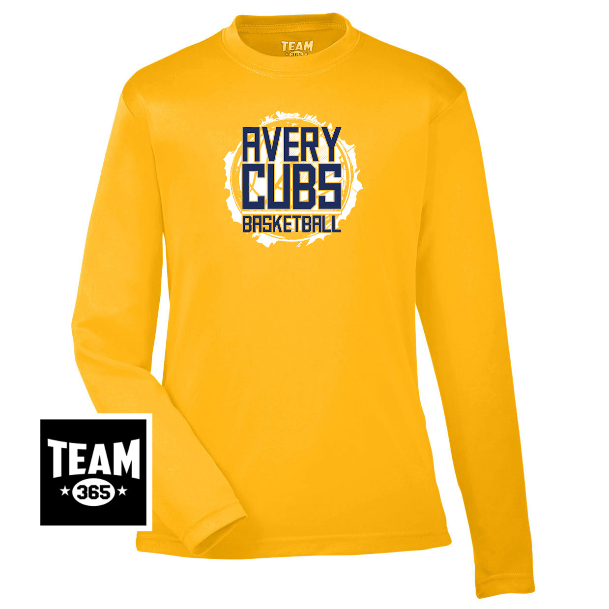 Team 365 TT11YL Youth Zone Performance Long-Sleeve T-Shirt - Avery Cubs