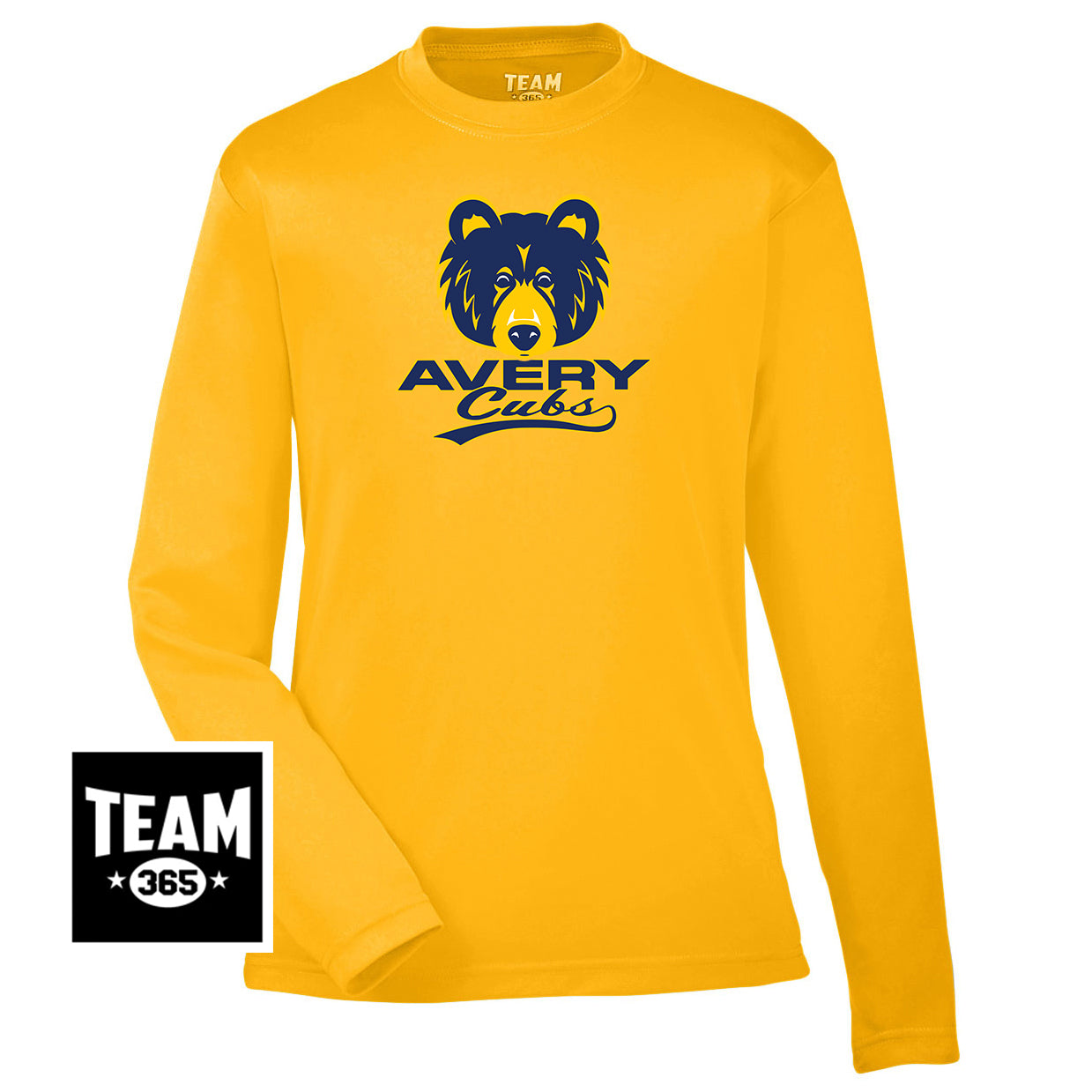 Team 365 TT11YL Youth Zone Performance Long-Sleeve T-Shirt - Avery Cubs