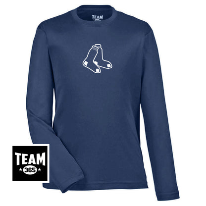 Team 365 TT11YL Youth Zone Performance Long-Sleeve T-Shirt - Blue Sox