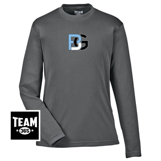 Team 365 TT11YL Youth Zone Performance Long-Sleeve T-Shirt - Lightning Baseball