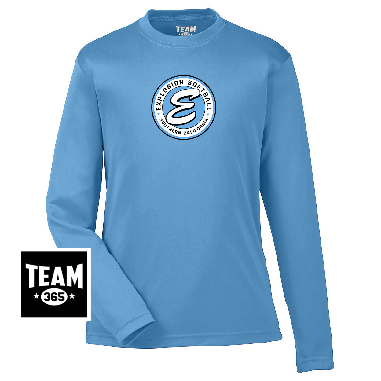 Team 365 TT11YL Youth Zone Performance Long-Sleeve T-Shirt - Explosion Softball