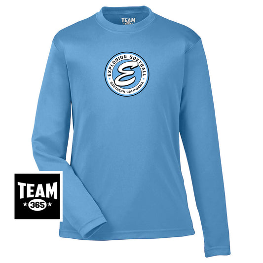 Team 365 TT11YL Youth Zone Performance Long-Sleeve T-Shirt - Explosion Softball