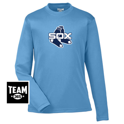 Team 365 TT11YL Youth Zone Performance Long-Sleeve T-Shirt - Blue Sox