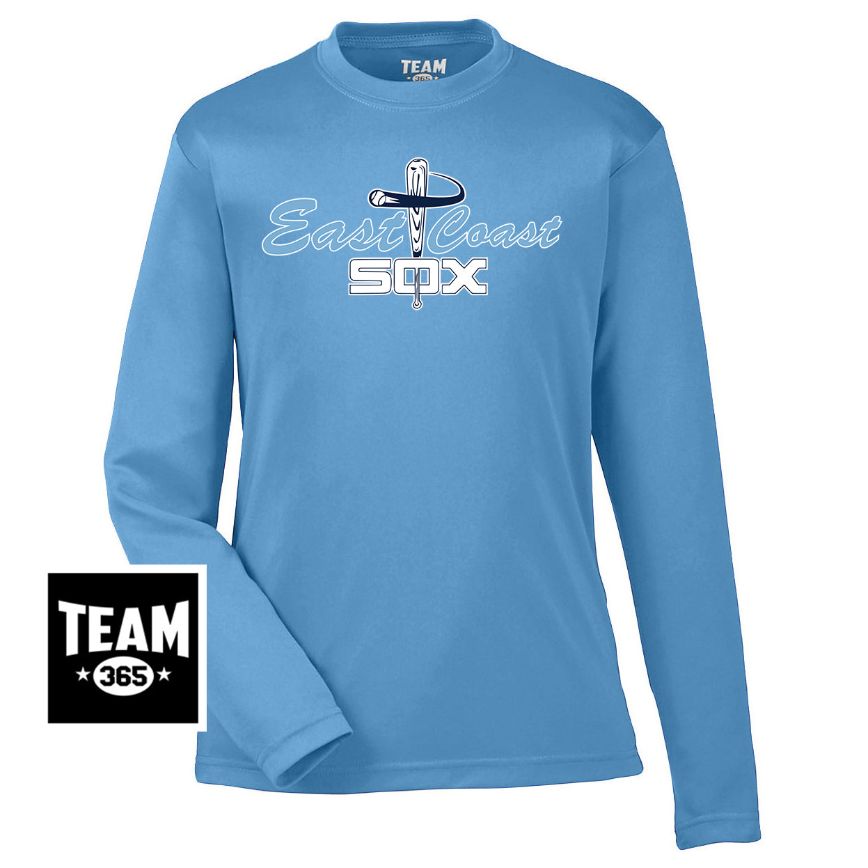 Team 365 TT11YL Youth Zone Performance Long-Sleeve T-Shirt - East Coast Sox