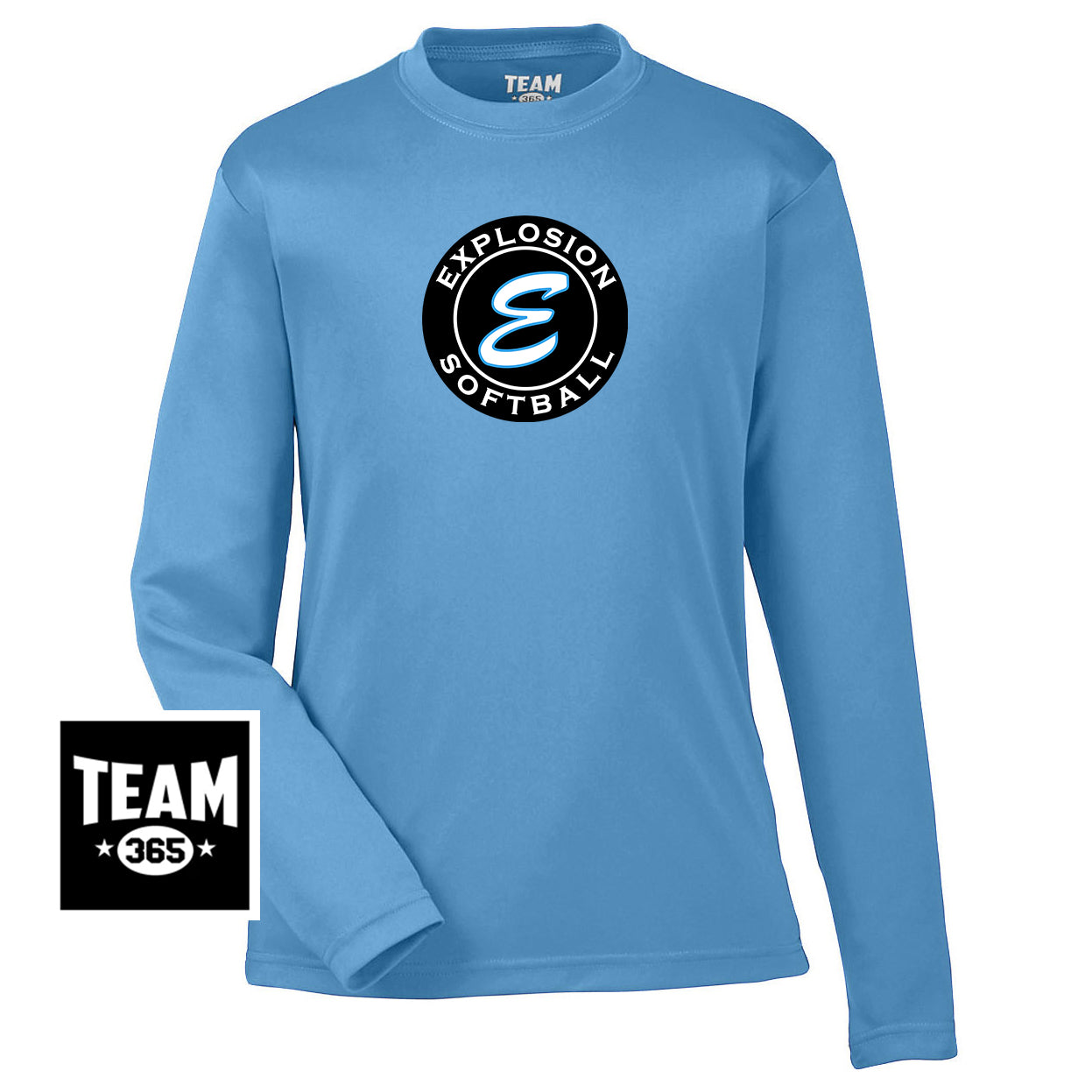 Team 365 TT11YL Youth Zone Performance Long-Sleeve T-Shirt - Explosion Softball