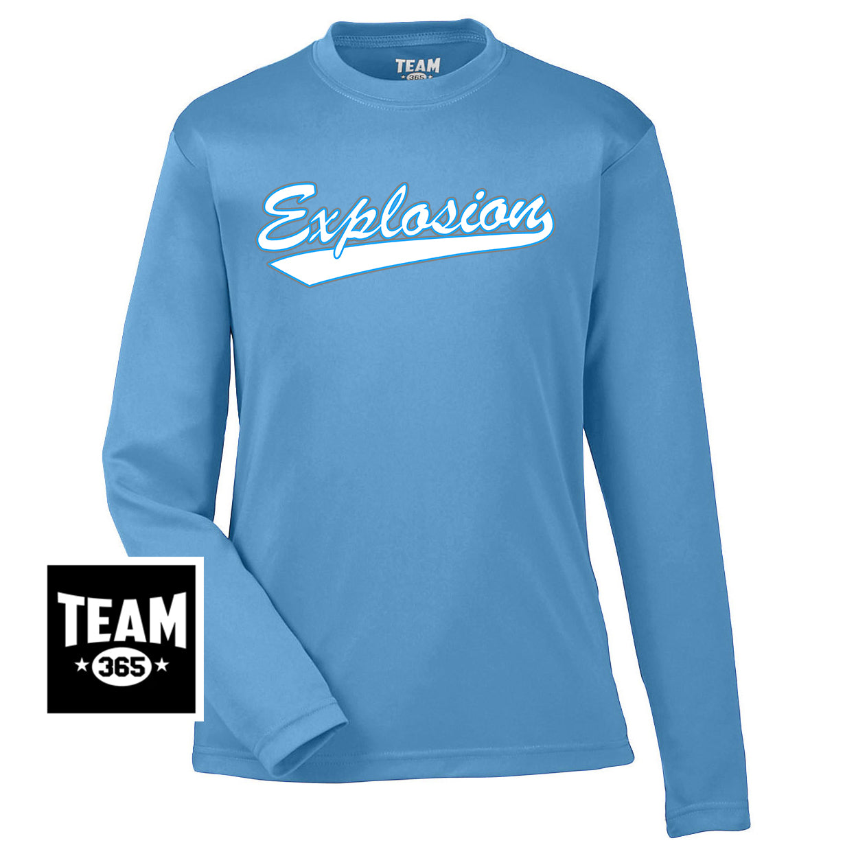 Team 365 TT11YL Youth Zone Performance Long-Sleeve T-Shirt - Explosion Softball