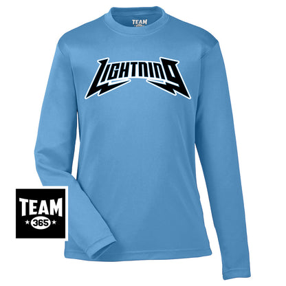 Team 365 TT11YL Youth Zone Performance Long-Sleeve T-Shirt - Lightning Baseball