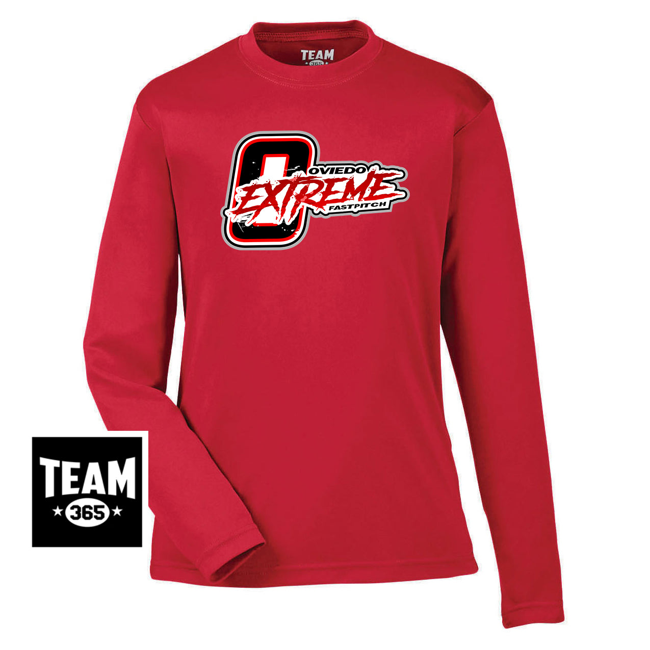Team 365 TT11YL Youth Zone Performance Long-Sleeve T-Shirt - Oviedo Extreme Softball