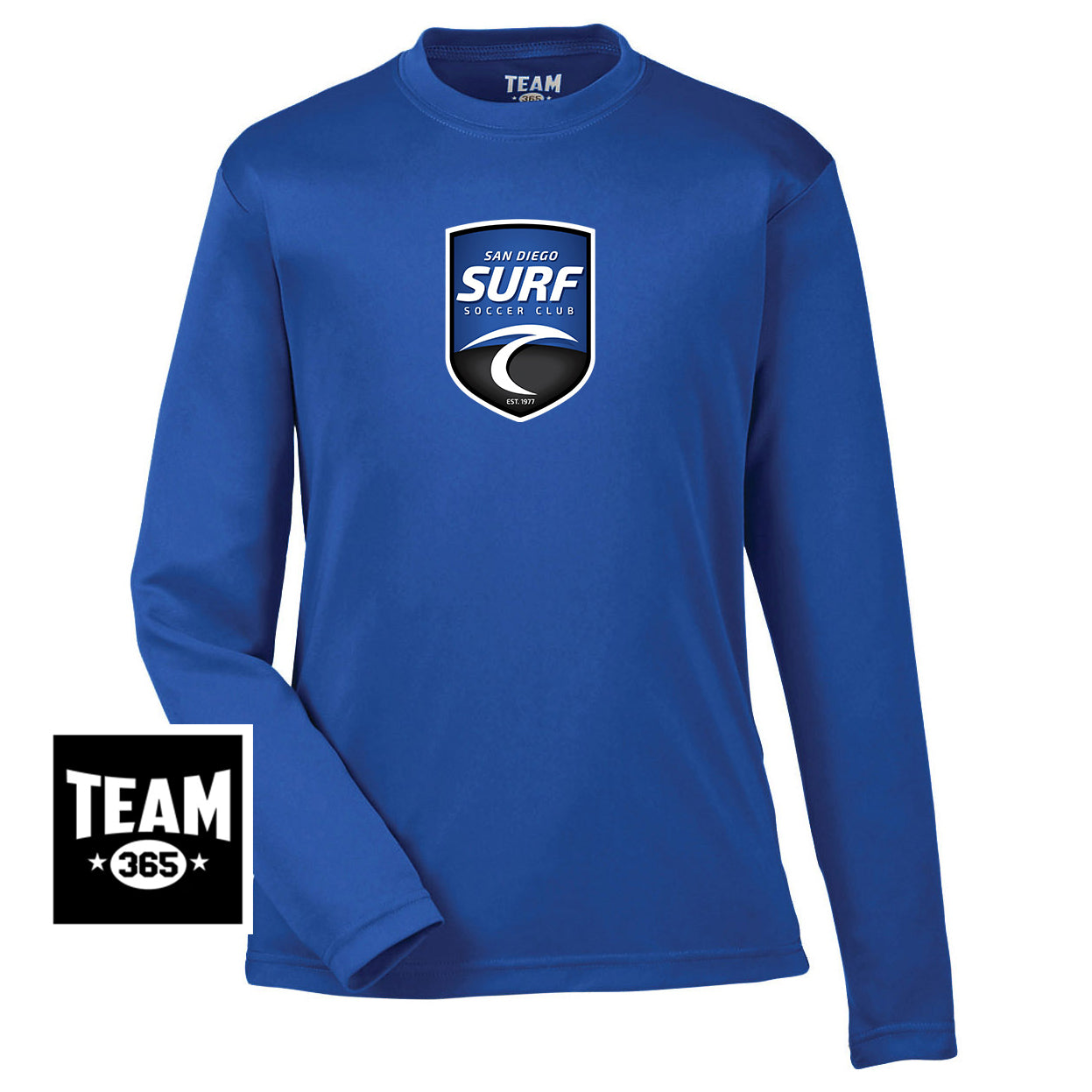 Team 365 TT11YL Youth Zone Performance Long-Sleeve T-Shirt - San Diego Surf Soccer