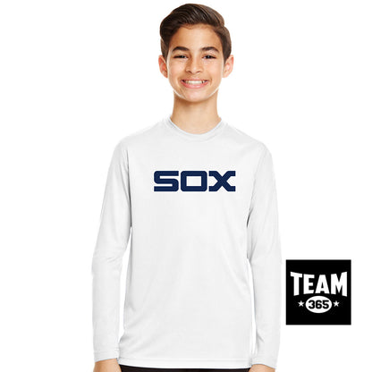 Team 365 TT11YL Youth Zone Performance Long-Sleeve T-Shirt - Blue Sox