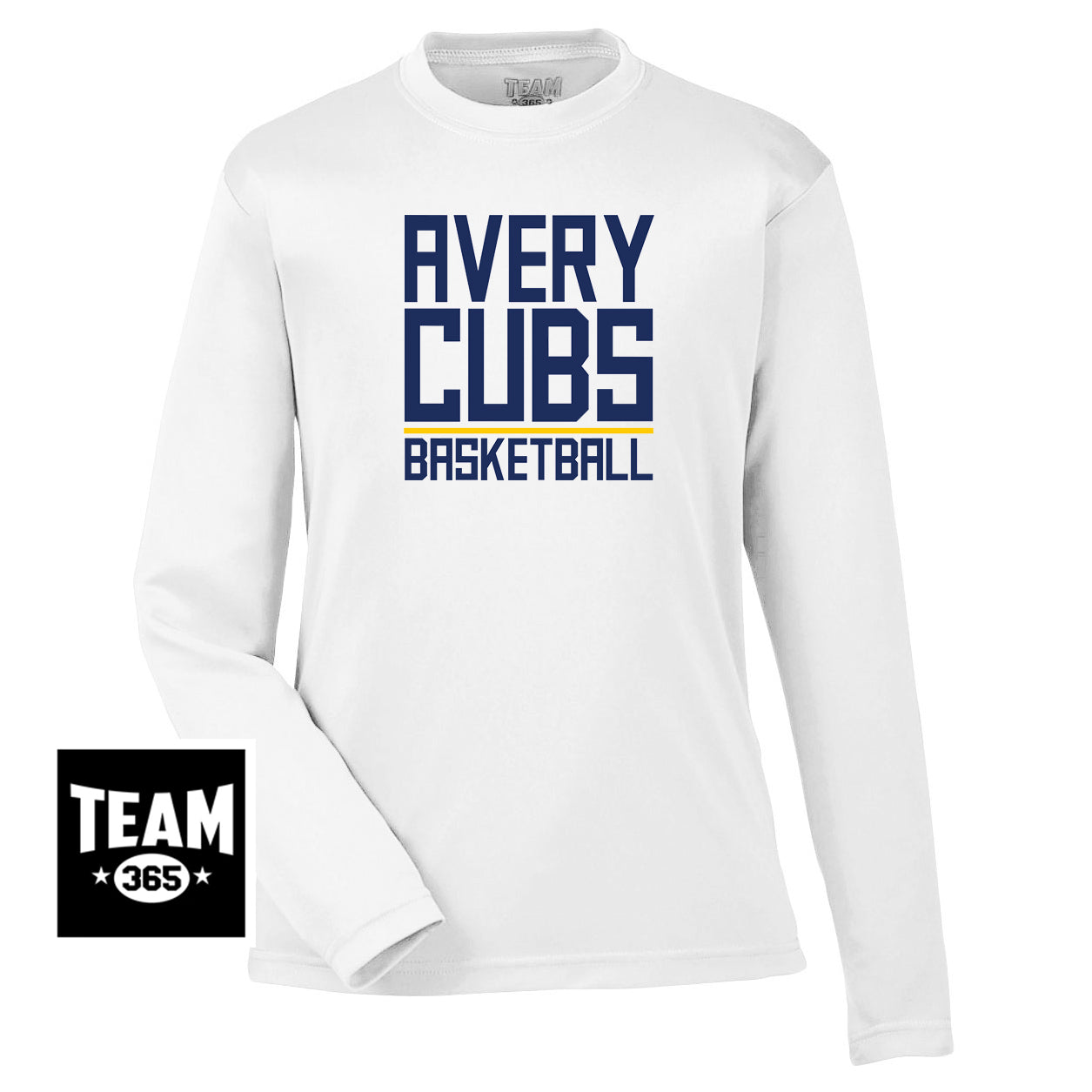 Team 365 TT11YL Youth Zone Performance Long-Sleeve T-Shirt - Avery Cubs