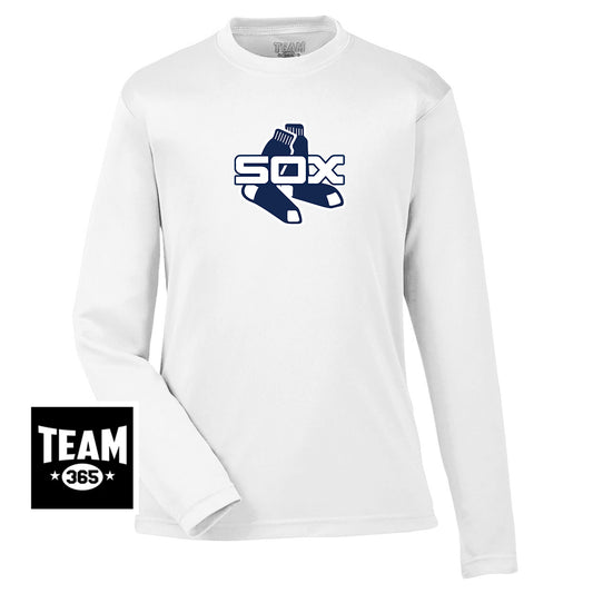 Team 365 TT11YL Youth Zone Performance Long-Sleeve T-Shirt - Blue Sox