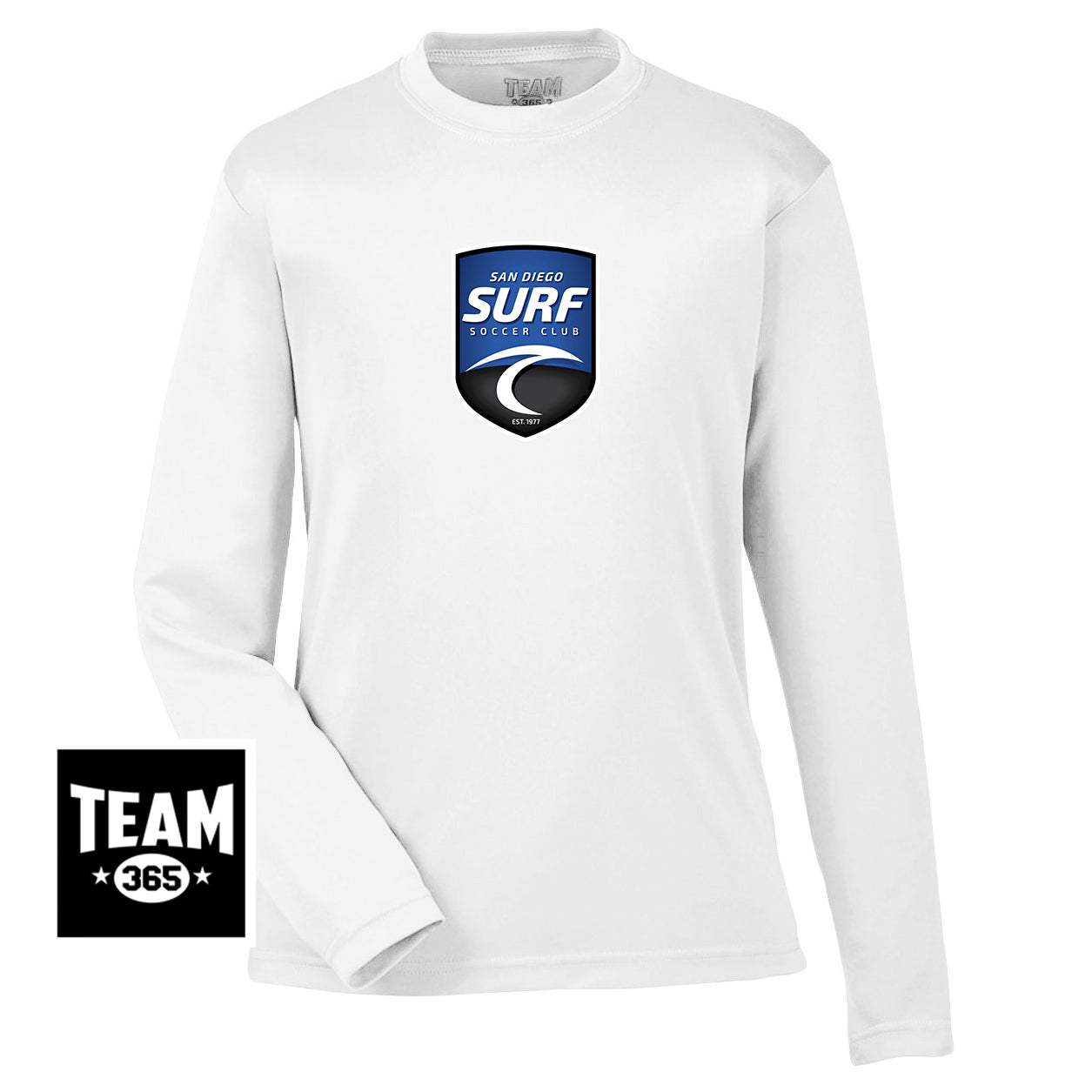 Team 365 TT11YL Youth Zone Performance Long-Sleeve T-Shirt - San Diego Surf Soccer