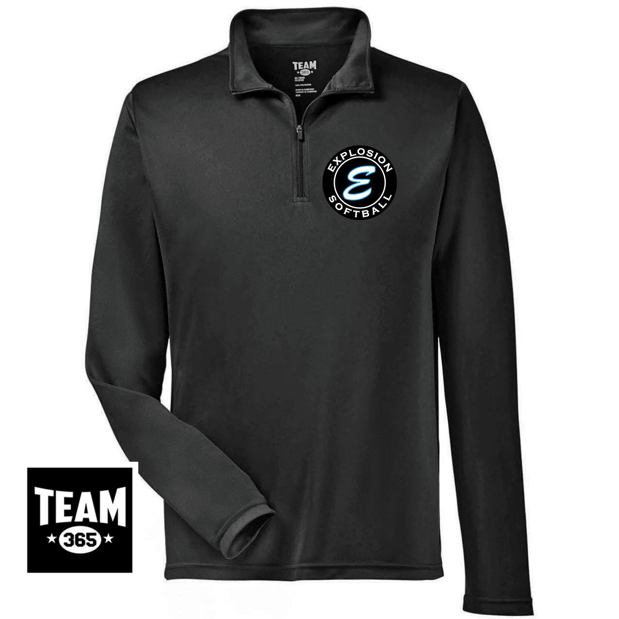 Team 365 TT31 Men's Zone Performance Quarter-Zip - Explosion Softball