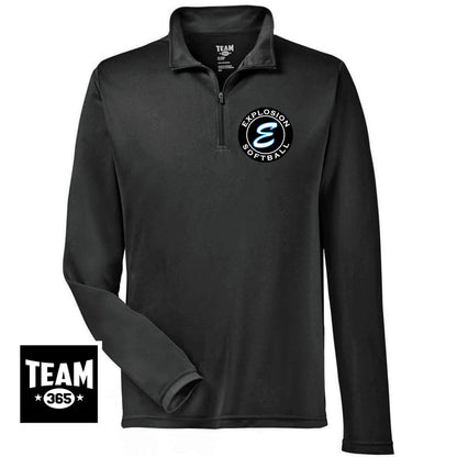 Team 365 TT31 Men's Zone Performance Quarter-Zip - Explosion Softball