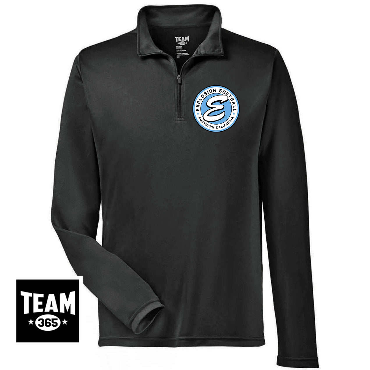 Team 365 TT31 Men's Zone Performance Quarter-Zip - Explosion Softball