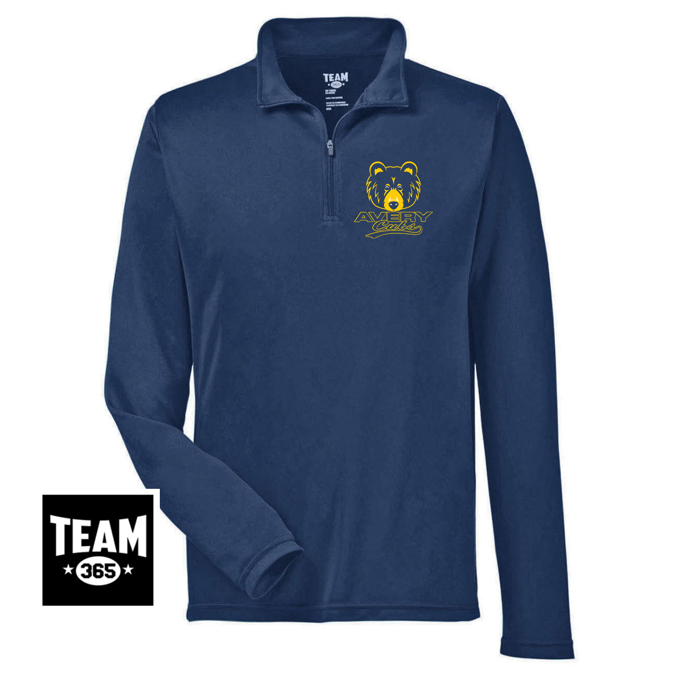 Team 365 TT31 Men's Zone Performance Quarter-Zip - Avery Cubs