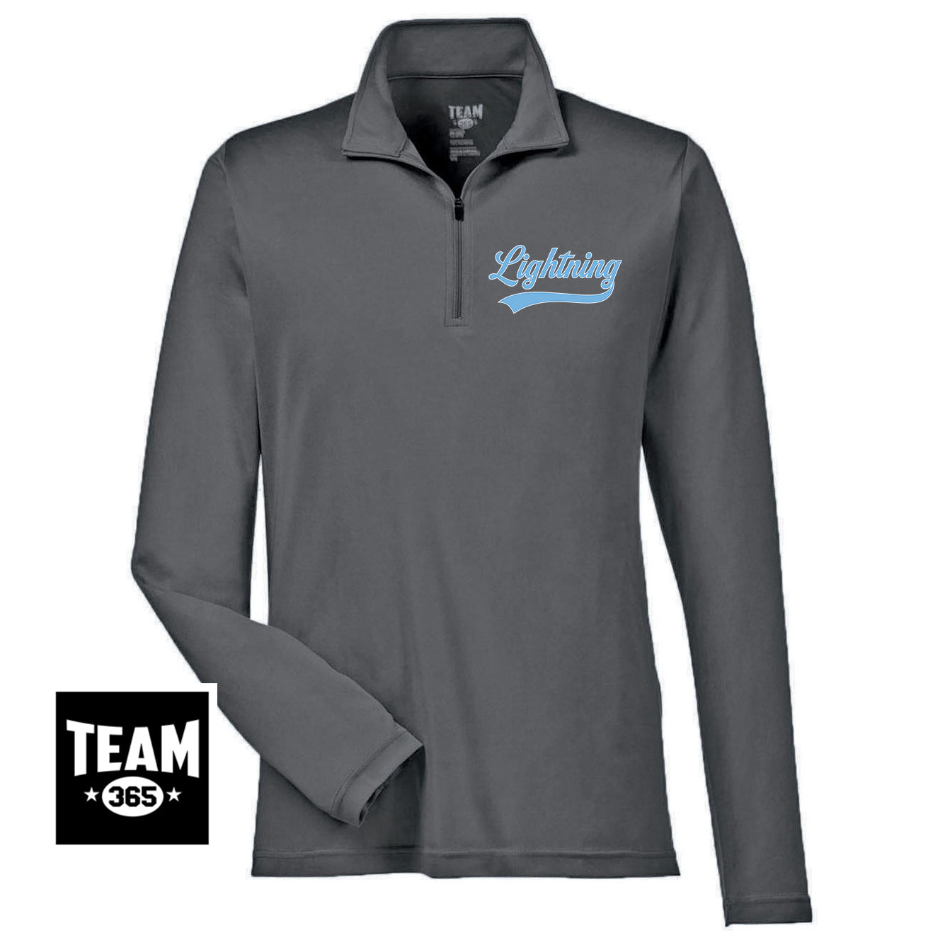 Team 365 TT31 Men's Zone Performance Quarter-Zip - Lightning Baseball