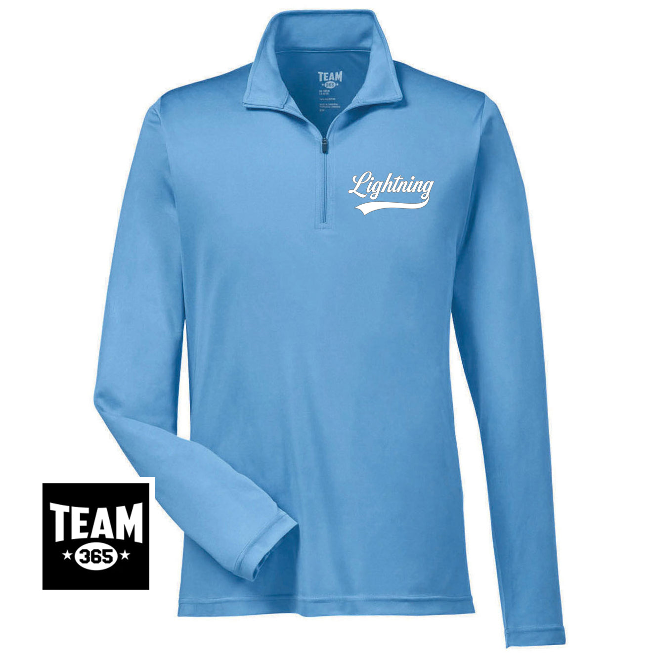 Team 365 TT31 Men's Zone Performance Quarter-Zip - Lightning Baseball