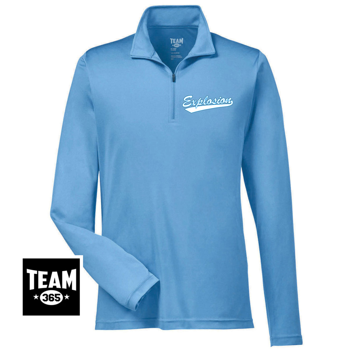 Team 365 TT31 Men's Zone Performance Quarter-Zip - Explosion Softball