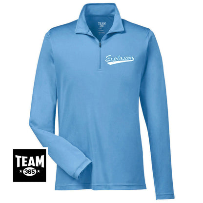 Team 365 TT31 Men's Zone Performance Quarter-Zip - Explosion Softball