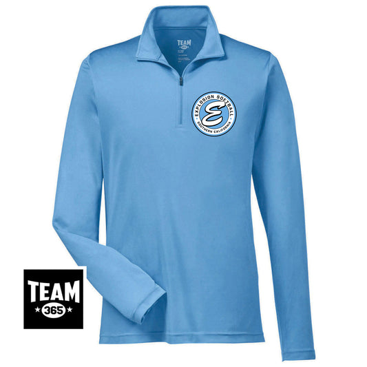 Team 365 TT31 Men's Zone Performance Quarter-Zip - Explosion Softball