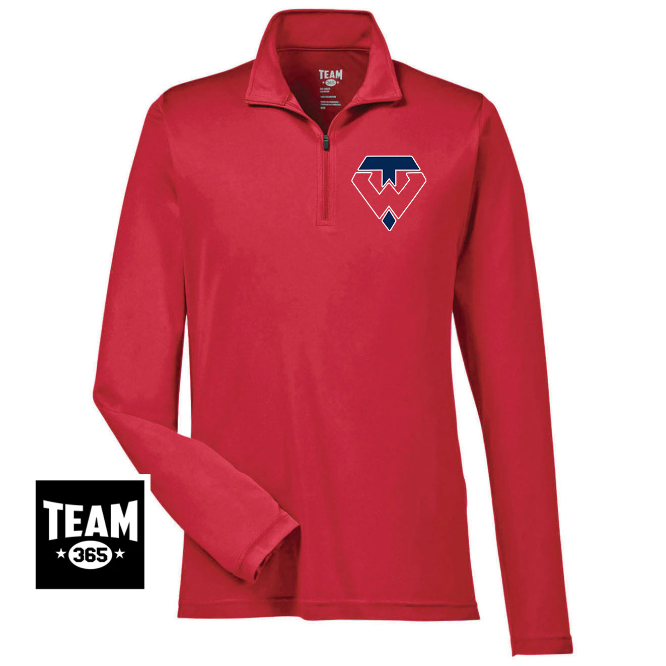 Team 365 TT31 Men's Zone Performance Quarter-Zip - Tampa Warriors Baseball