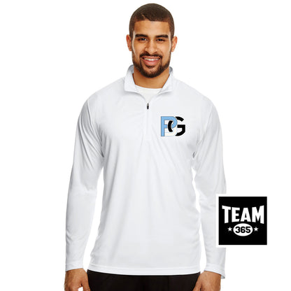 Team 365 TT31 Men's Zone Performance Quarter-Zip - Lightning Baseball