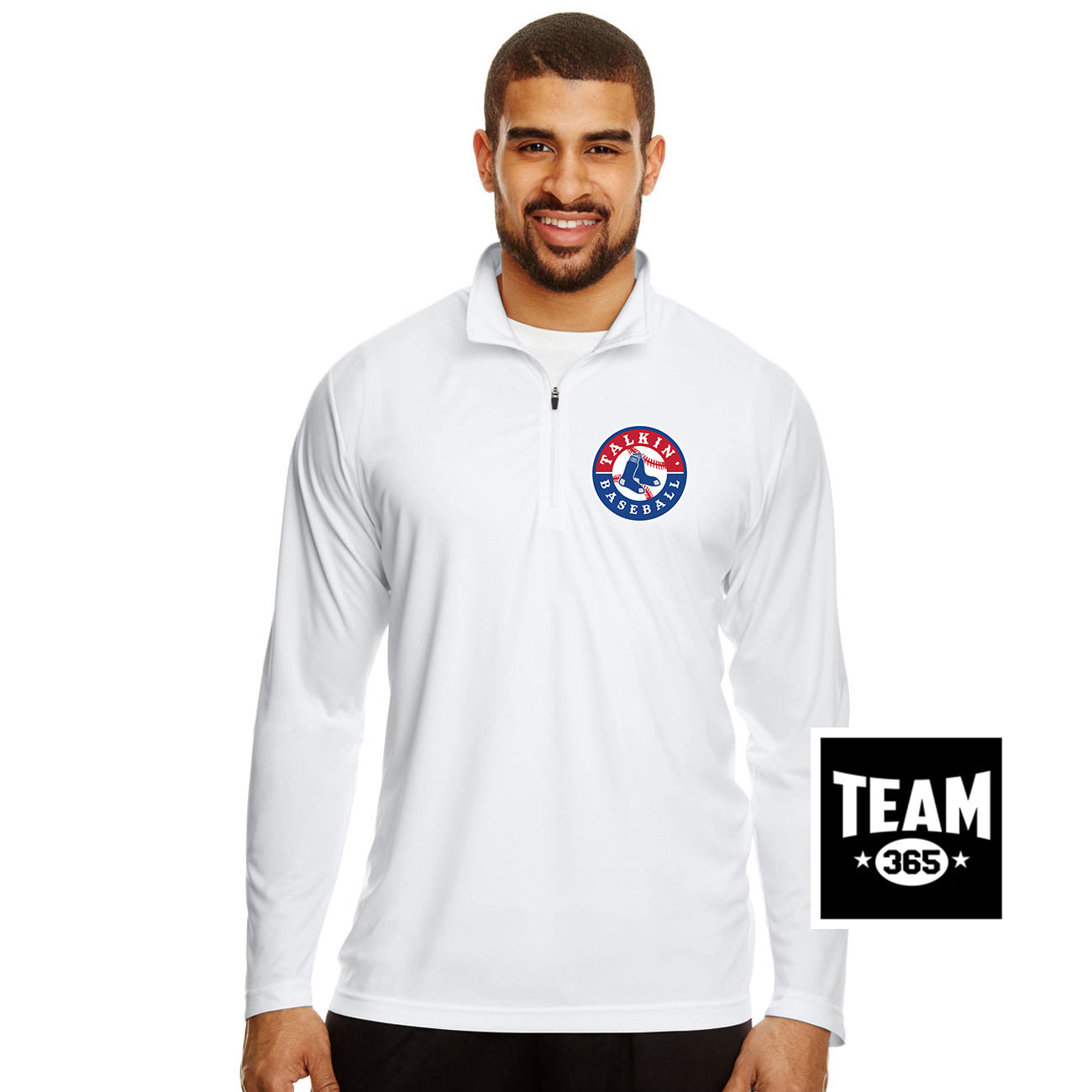 Team 365 TT31 Men's Zone Performance Quarter-Zip - Talkin Baseball