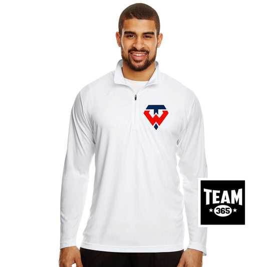 Team 365 TT31 Men's Zone Performance Quarter-Zip - Tampa Warriors Baseball